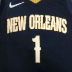 NBA 1 Williamson Pelicans 75th anniversary Maillot Marine